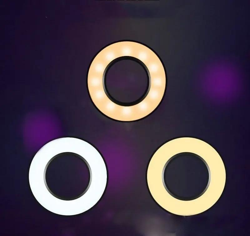 360 Degree Flexible Selfie Ring Light with Phone Holder for Live Streaming - 4 Inch 8