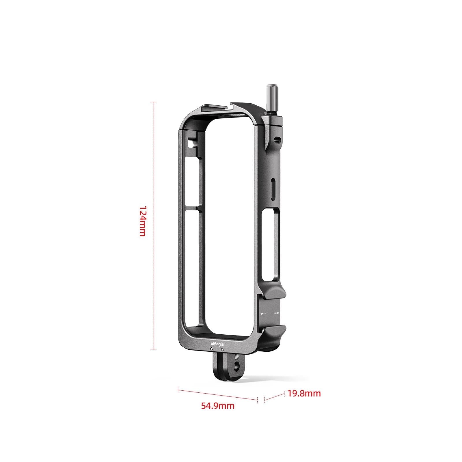 Amagisn Metal Rabbit Cage Protective Frame - Insta360 X3 - With Lens Cover 4