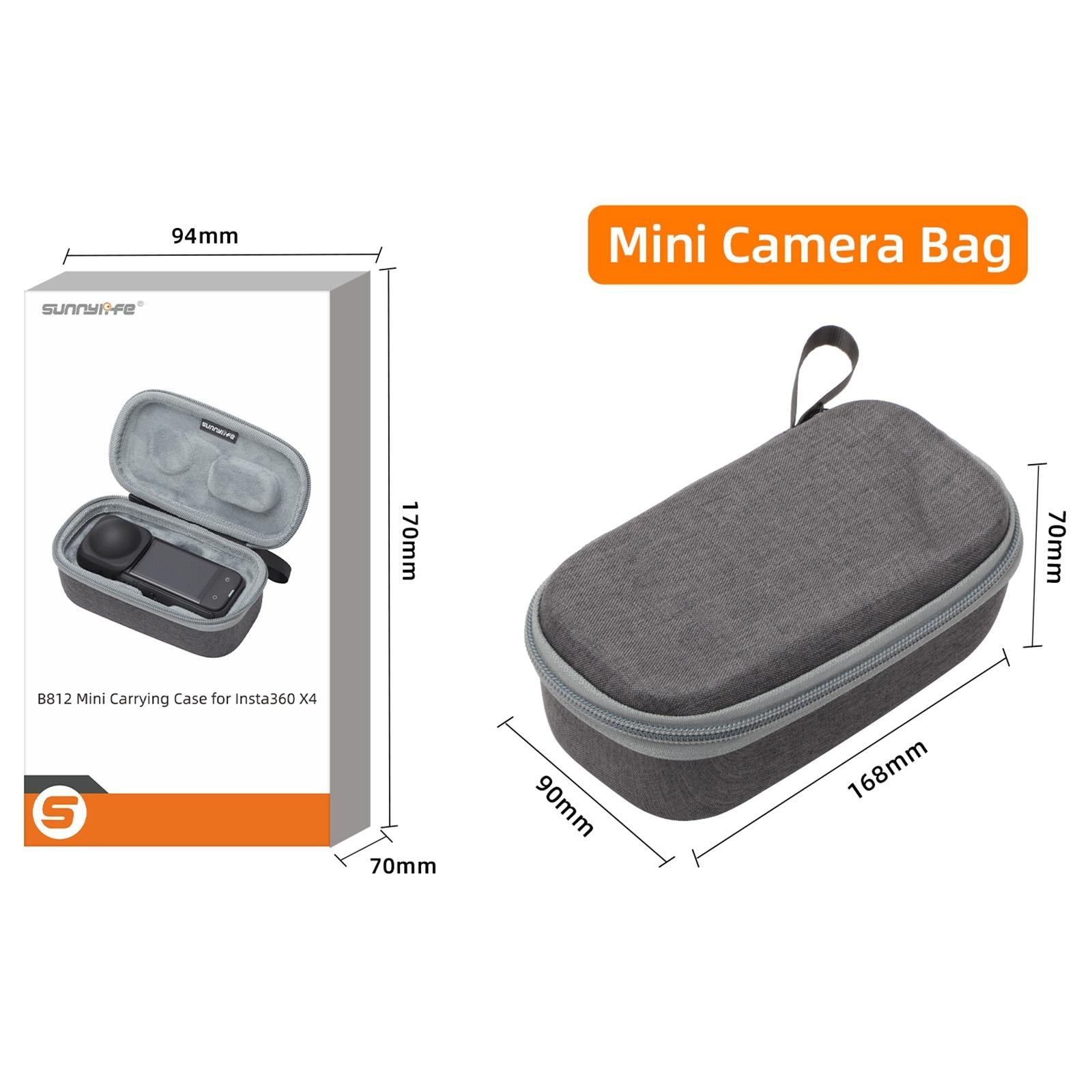 Insta360 X4 Sunnylife Mini Camera Bag for Carrying Model X4-b812 - X4-B812 Mini Camera Bag 4