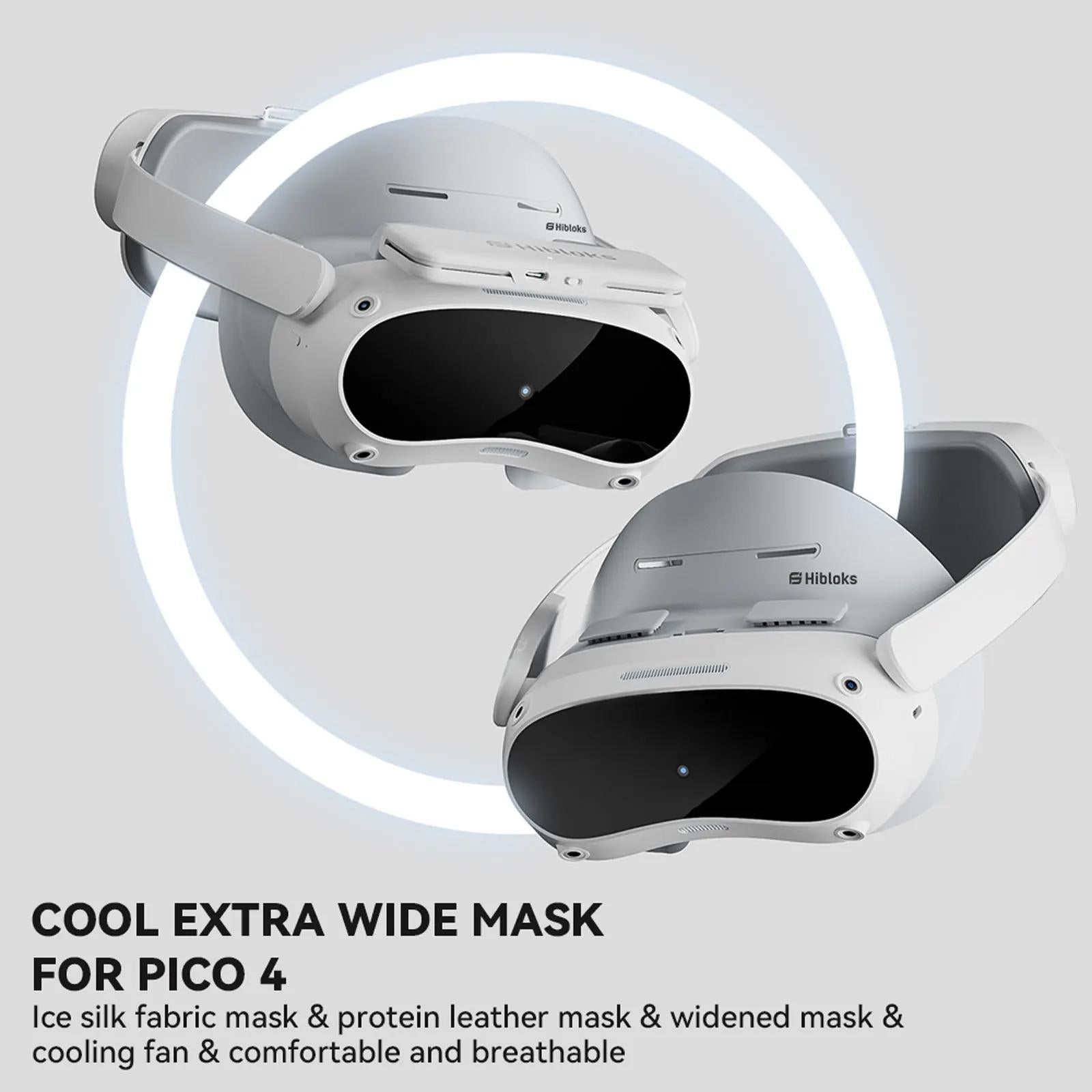 Comfortable Ice Silk Vr Face Cushion for Pico 4 Hibloks - 1Pc Pu Cotton 5