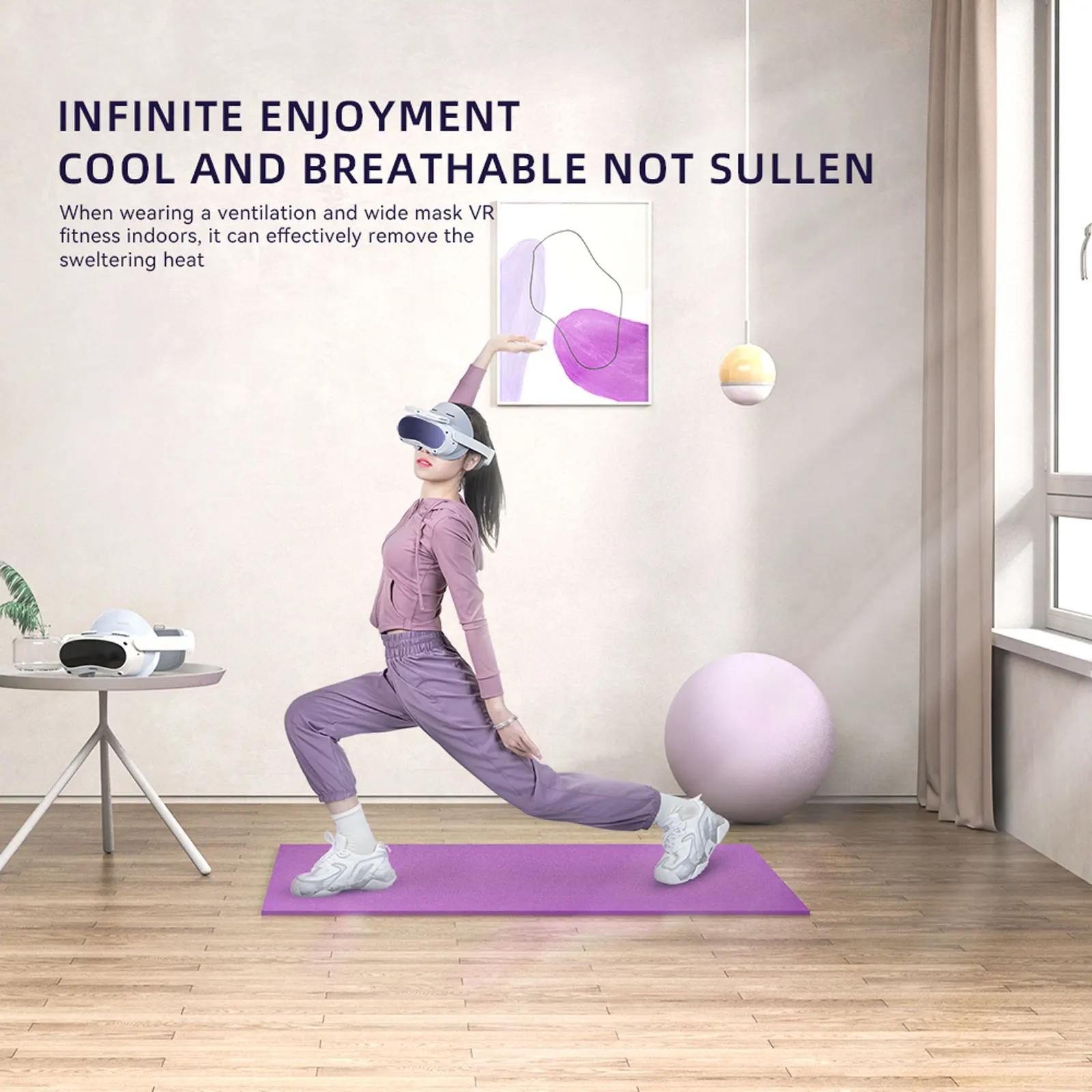 Comfortable Ice Silk Vr Face Cushion for Pico 4 Hibloks - 1Pc Pu Cotton 10