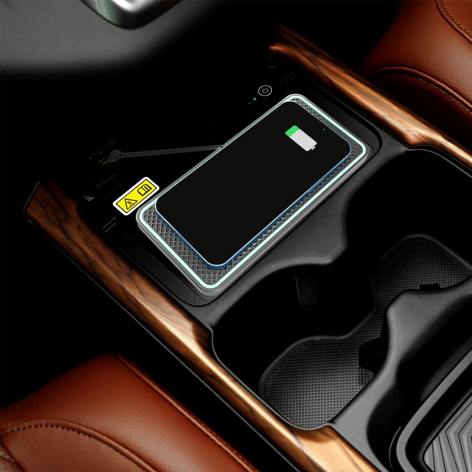 Wireless Car Charger with Anti-slip Pad for Airpods / Iphone - 15w 7