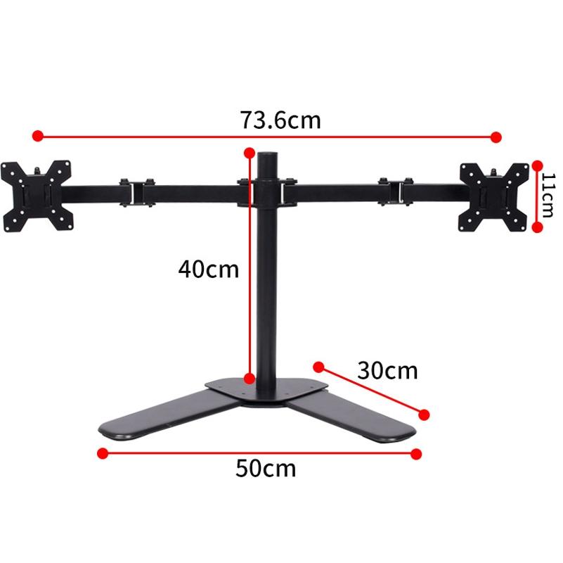 Adjustable Dual Monitor Stand for Desktop 4