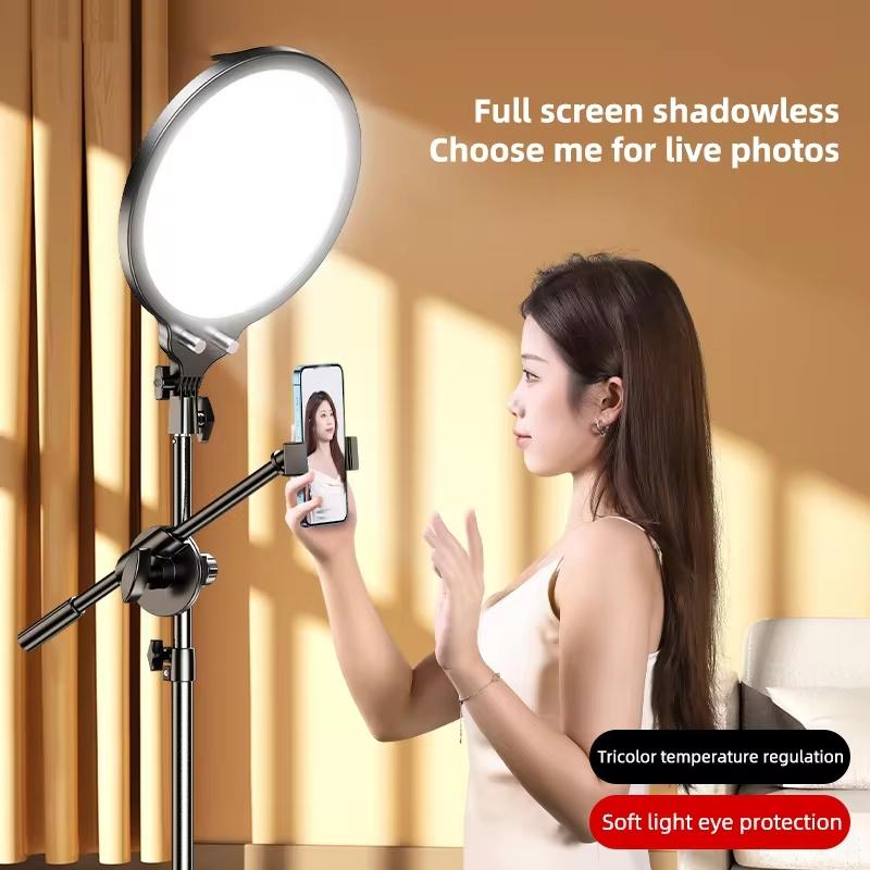 Full-screen 12.6 Selfie Ring Light Tripod Set - 210cm for Live Stream - 55Cm Bracket 4