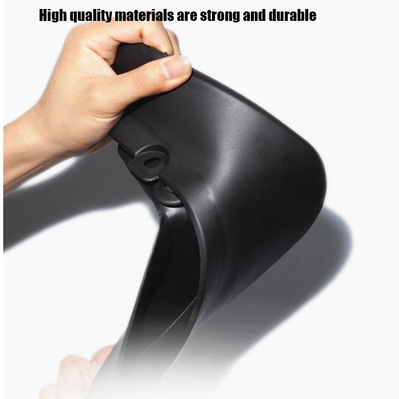 For Tesla Model Y Car Punch-Free Front And Rear Wheel Soft Rubber Fender Guard - Carbon Fiber - Matte Black 4