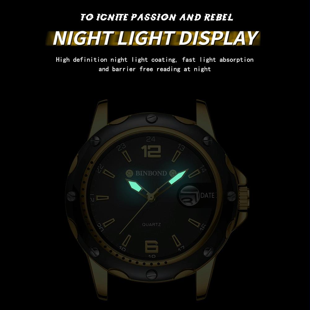 Waterproof Luminous Quartz Watch for Outdoor - White Steel-White 5