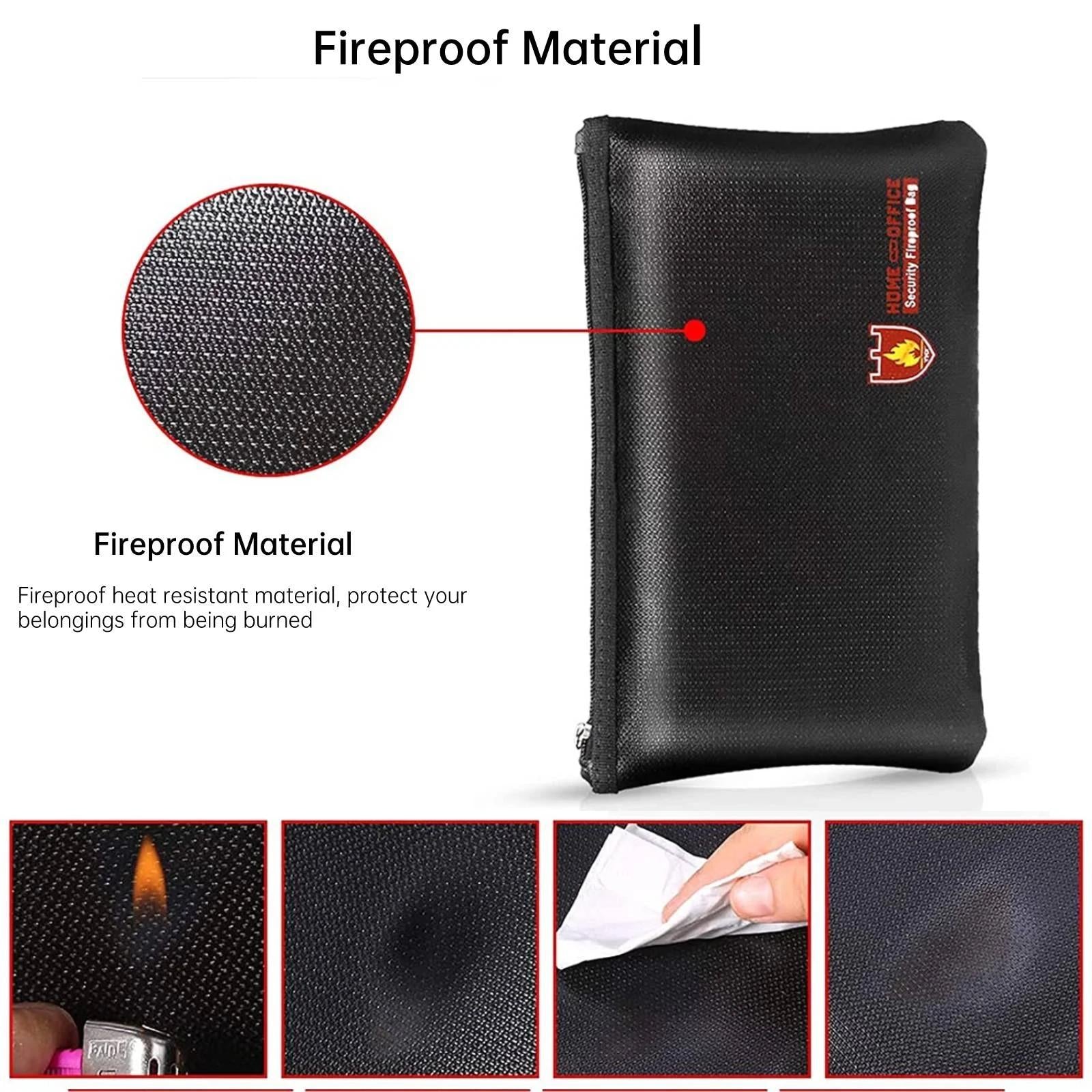 Secure Fireproof Waterproof Bag For Valuables - 13.4X9.8 Inch 6