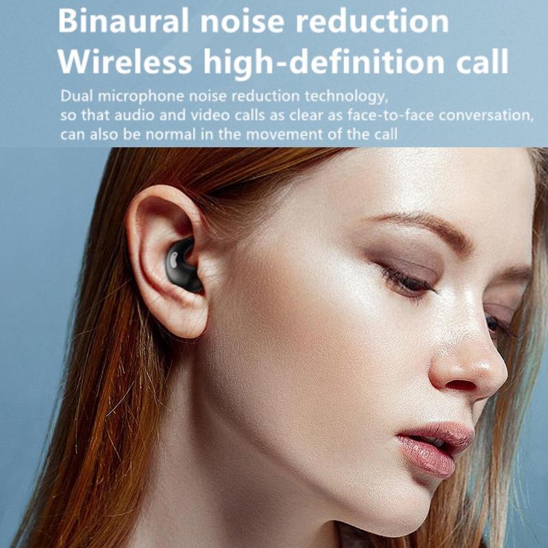 Bluetooth Earphones with Charging Case for Restful Sleep - Black Wihout Silicone Case 4