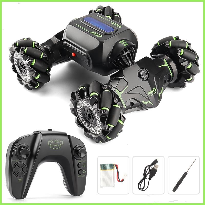 Twist Stunt Car with 2.4g Remote Control - Orange / Green 4