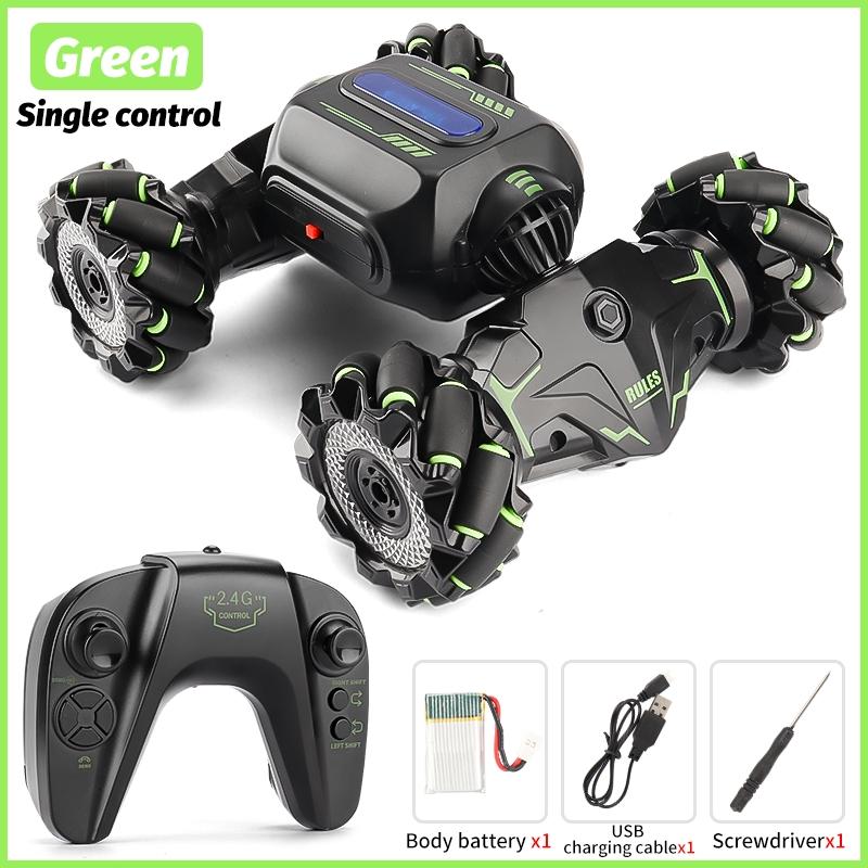 Twist Stunt Car with 2.4g Remote Control - Orange / Green 7
