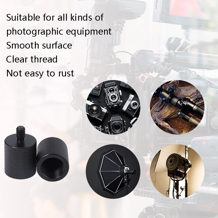 2-Pack Microphone Adapter 1 / 4 Male To F1 5 / 8-27 Female Screw 6