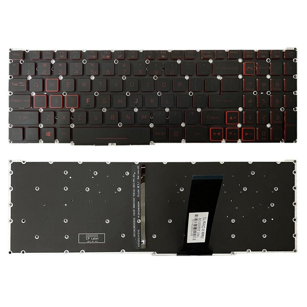 Red Backlit Laptop Keyboard - us Version - For Acer Nitro 5 An515-41 13