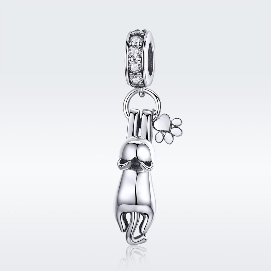 925 Sterling Silver Cat Charm For Diy Bracelet Style - Pendant 3