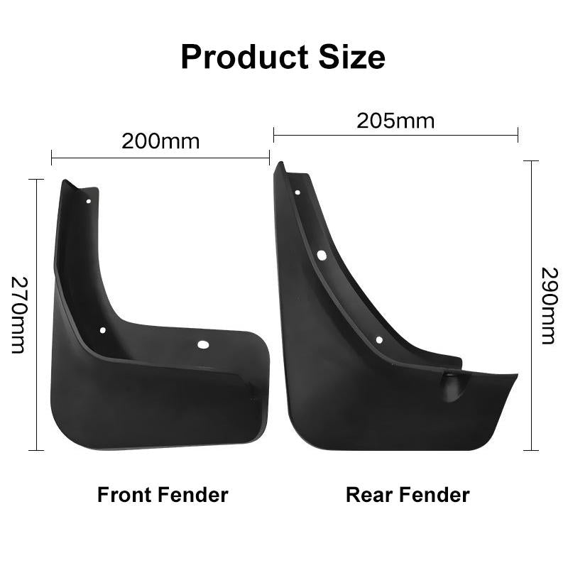 For Mg Zs 2020-2021 4Pcs / Set Car Auto Soft Plastic Splash Flaps Fender Guard 4