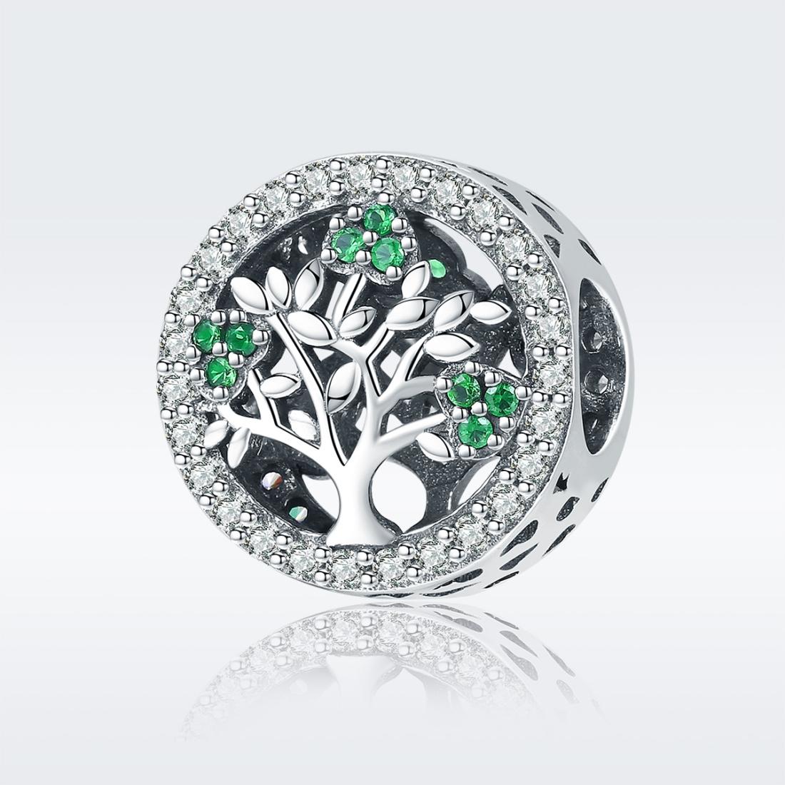 925 Sterling Silver Tree Of Life Diamond Pendant Bead Accessory Style - Bead 3