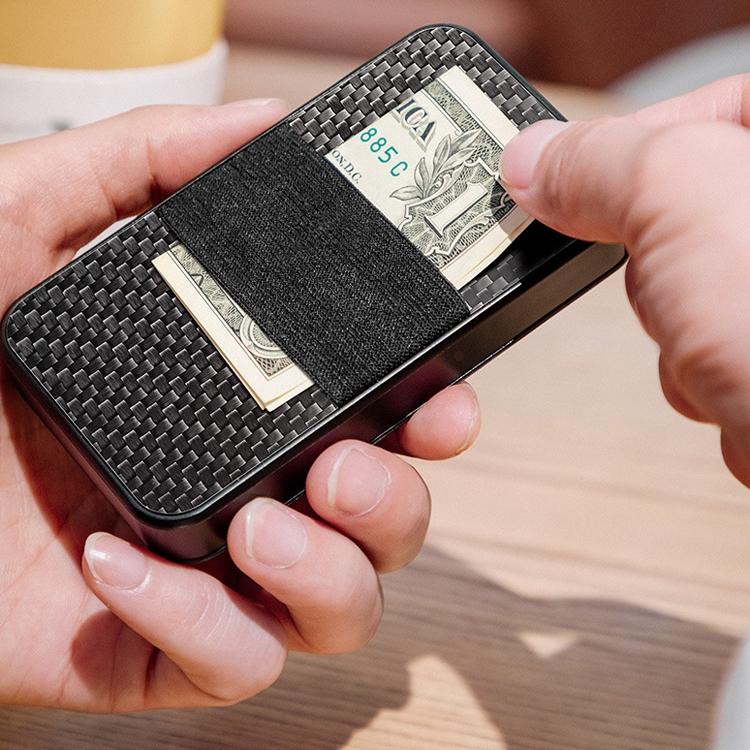 Rfid Anti Theft Metal Card Holder Automatic Shift Waterproof Wallet Red 7