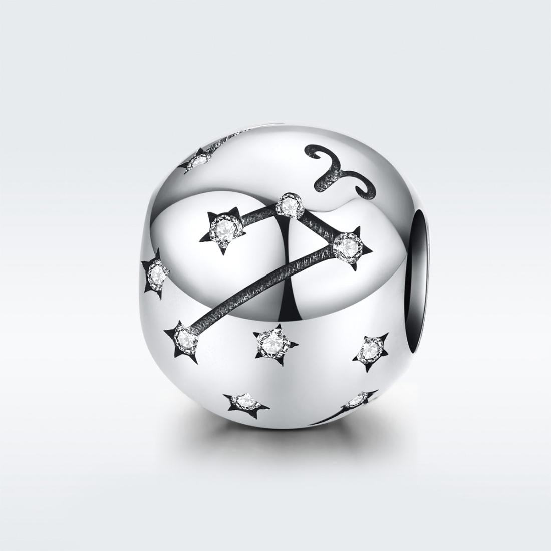 925 Sterling Silver Diy Zodiac Bracelet Beads Constellation Accessories Aries Style - Aries 3