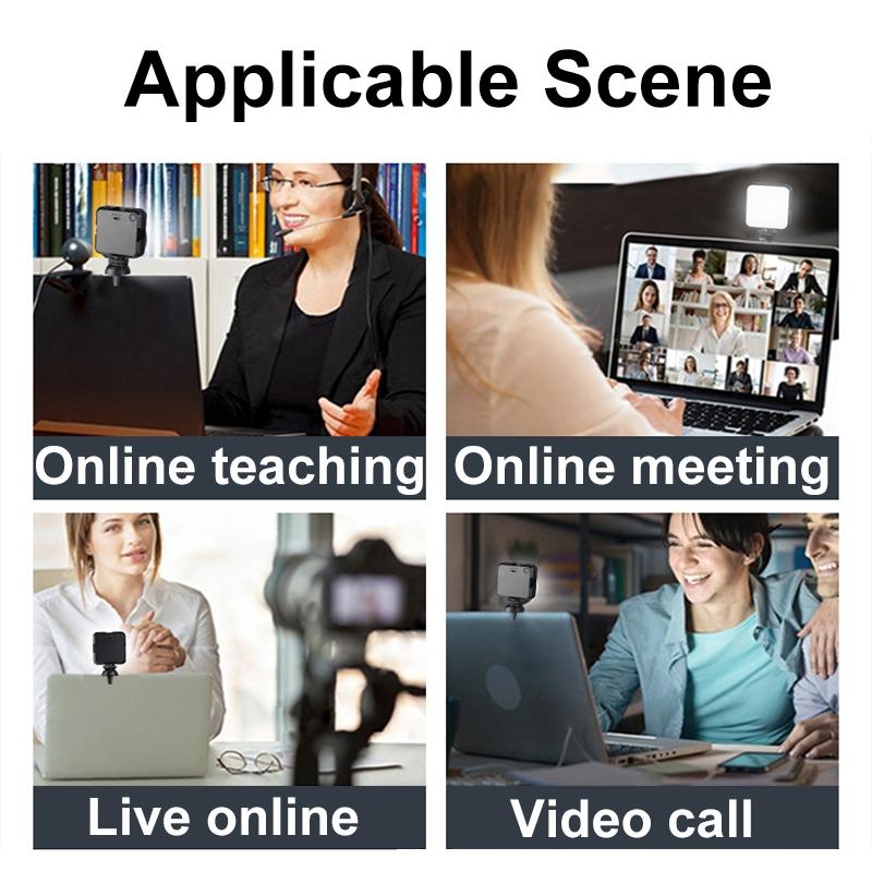 Portable 64-led Video Conference Laptop Light - Clip Set 7