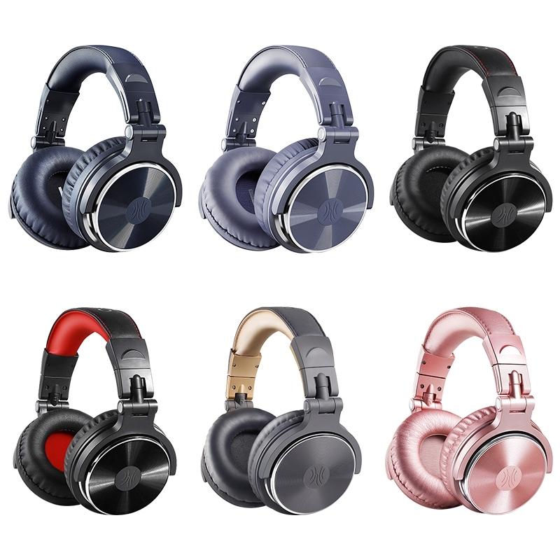 Head-Mounted Wired Headphone With Noise Reduction And Mic Black / Red 3