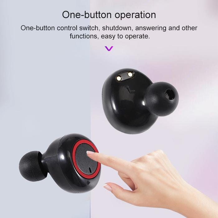 Wireless Stereo Bluetooth Headset with Charging Case - Bth-k08 Tws V5.0 5