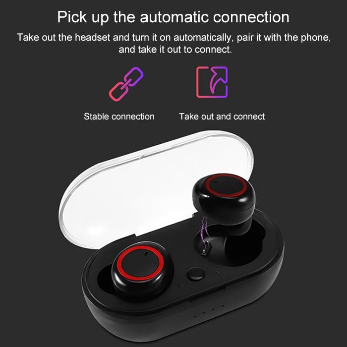 Wireless Stereo Bluetooth Headset with Charging Case - Bth-k08 Tws V5.0 7