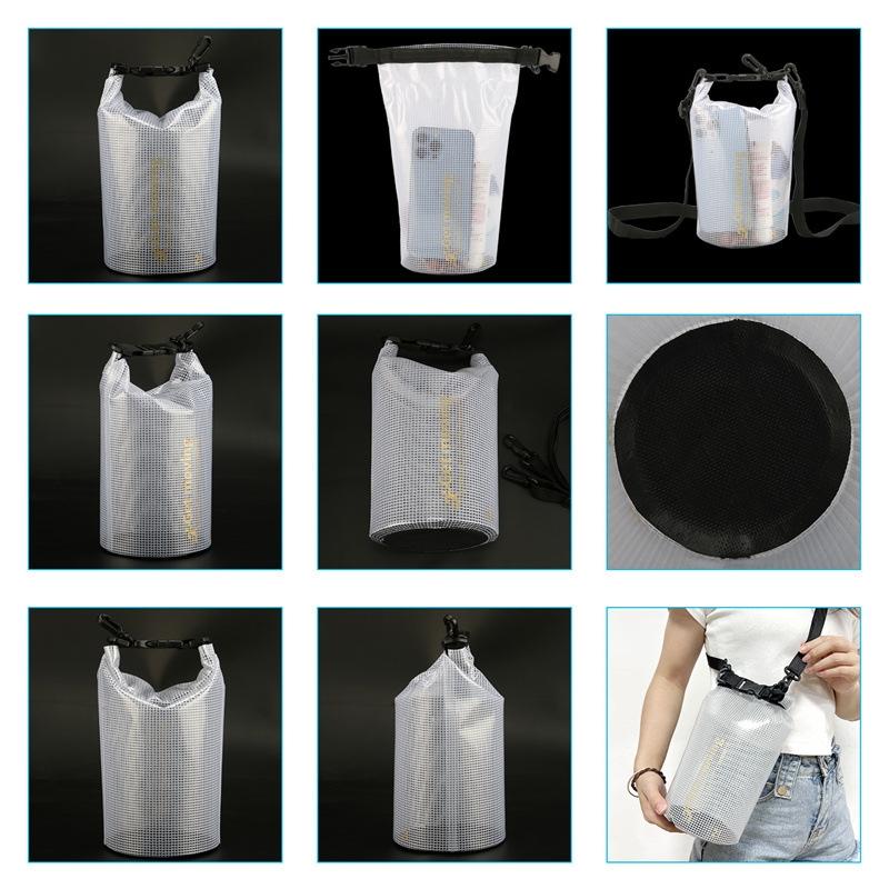 2L Waterproof Bag For Beach Rafting And Swimming Translucent Design 6