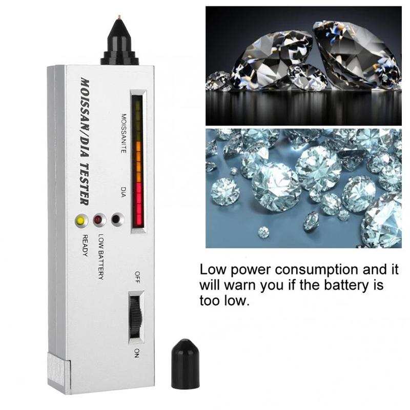 Silver Portable Moissanite / Diamond Tester - 9v Battery 8