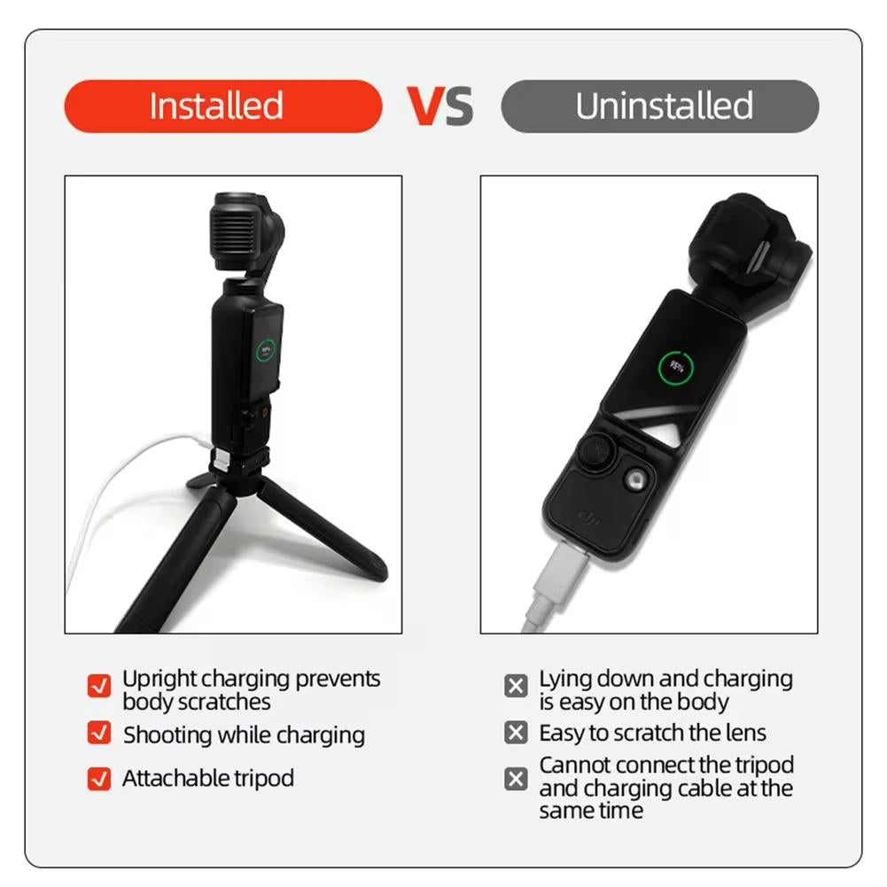 Quick Release Mount Adapter For Dji Osmo Pocket 3 Camera 1 / 4 Inch Hole - Only Base 10