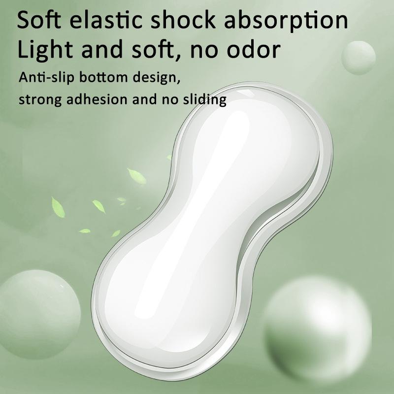 Large Green Silicone Keyboard Wrist Rest & Mouse Pad - Small Transparent 6