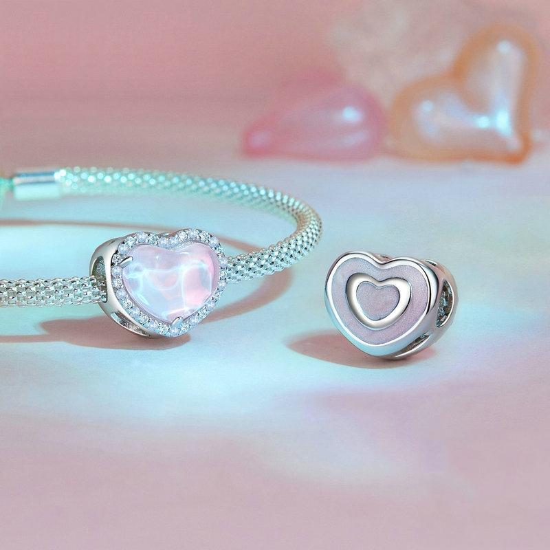 925 Sterling Silver Diy Love Beads For Valentine'S Day In 5