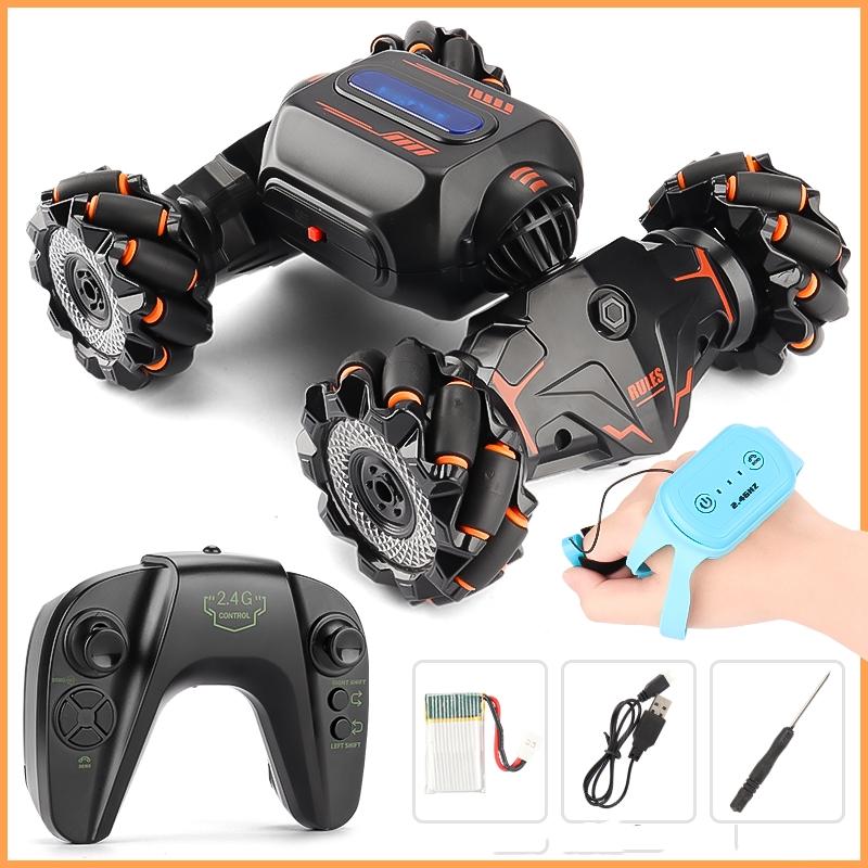 Twist Stunt Car with 2.4g Remote Control - Dual Control - Orange / Green 3