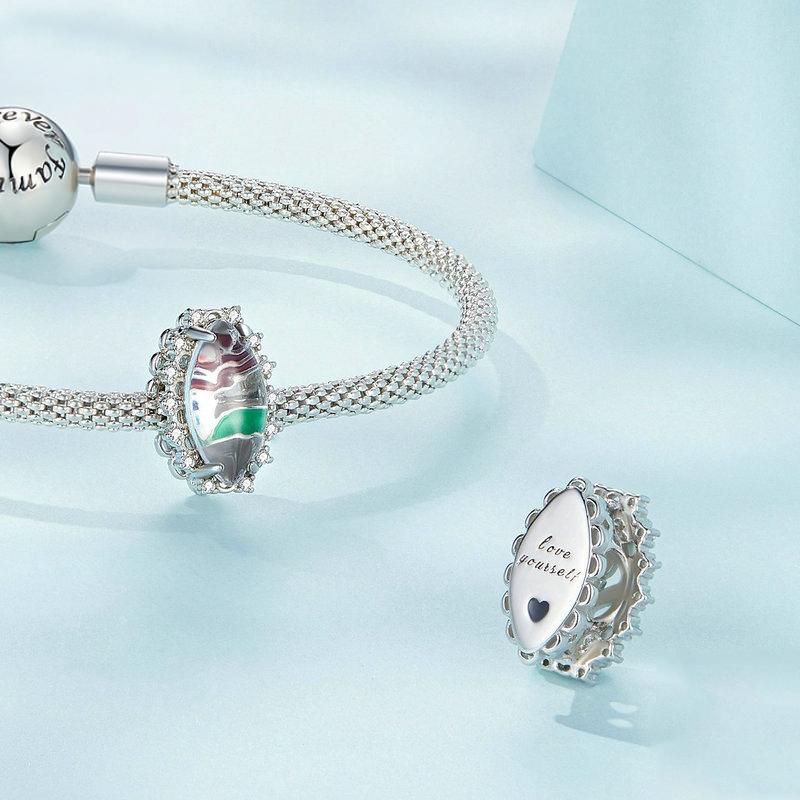 925 Sterling Silver Engraved Zirconia Bracelet 3