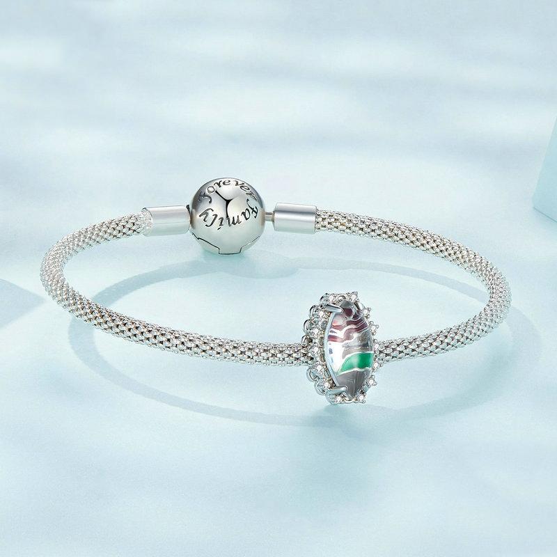 925 Sterling Silver Engraved Zirconia Bracelet 5