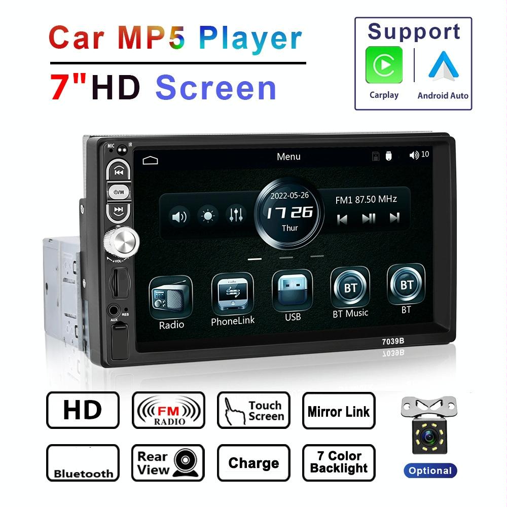 7 Inch Mp5 Bluetooth Carplay Player With Reversing Image - Universal Wired Integration 6