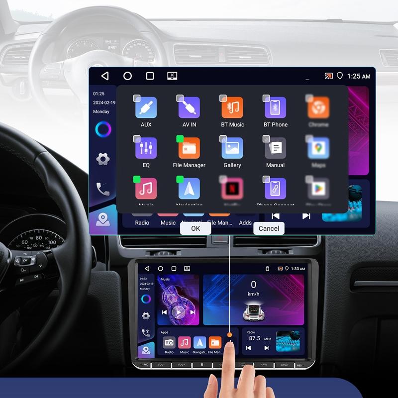 Android 13 Multimedia Player For Vw - 4 + 64G - 9-Inch 3