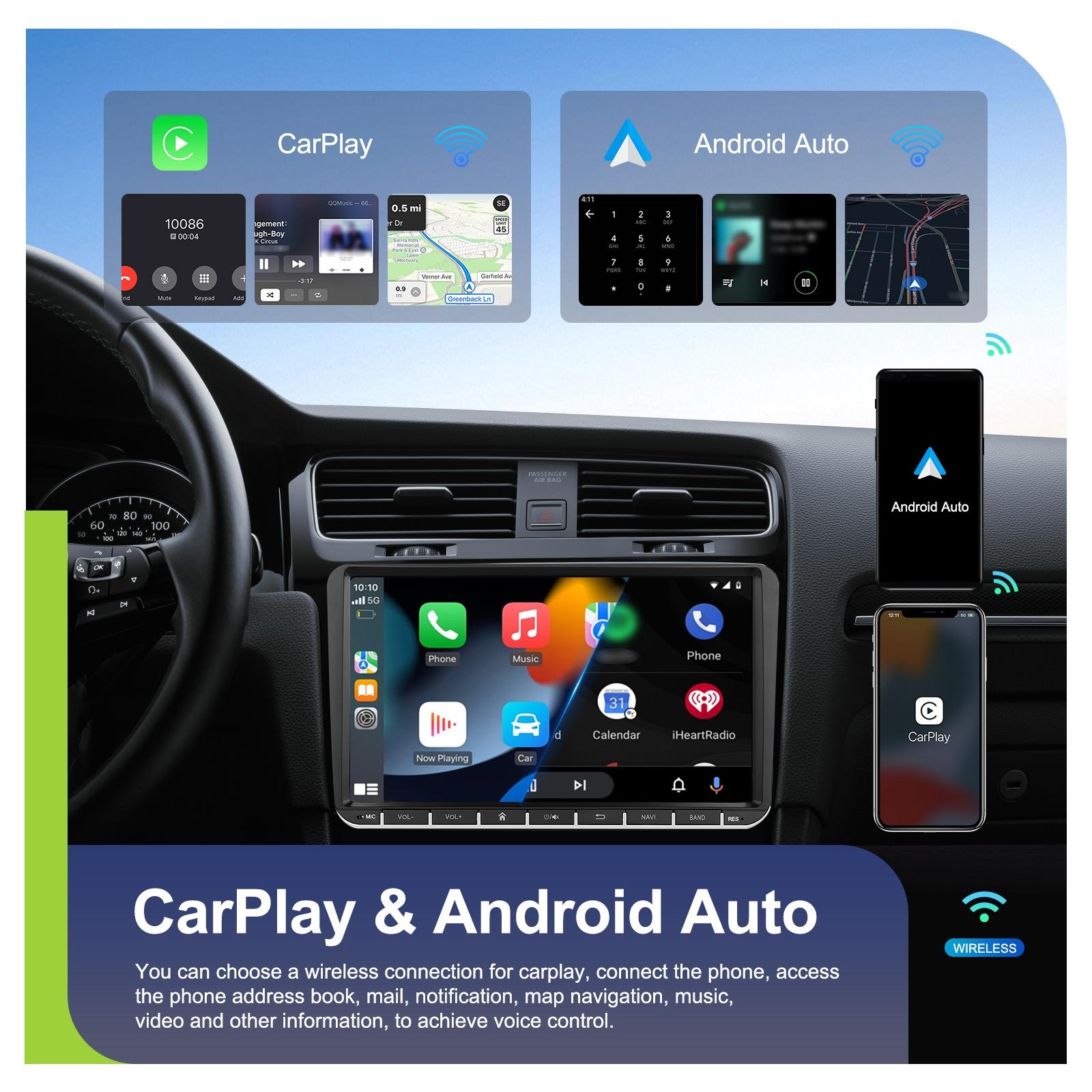 Android 13 Multimedia Player For Vw - 4 + 64G - 9-Inch 10
