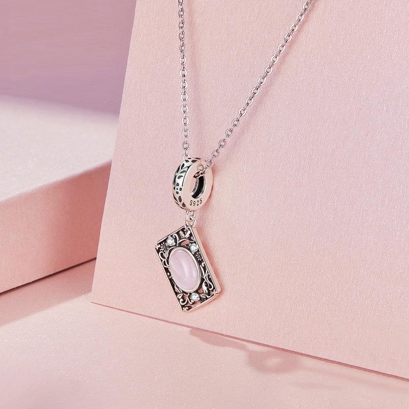 925 Sterling Silver Zircon Square Tag Bracelet In 5