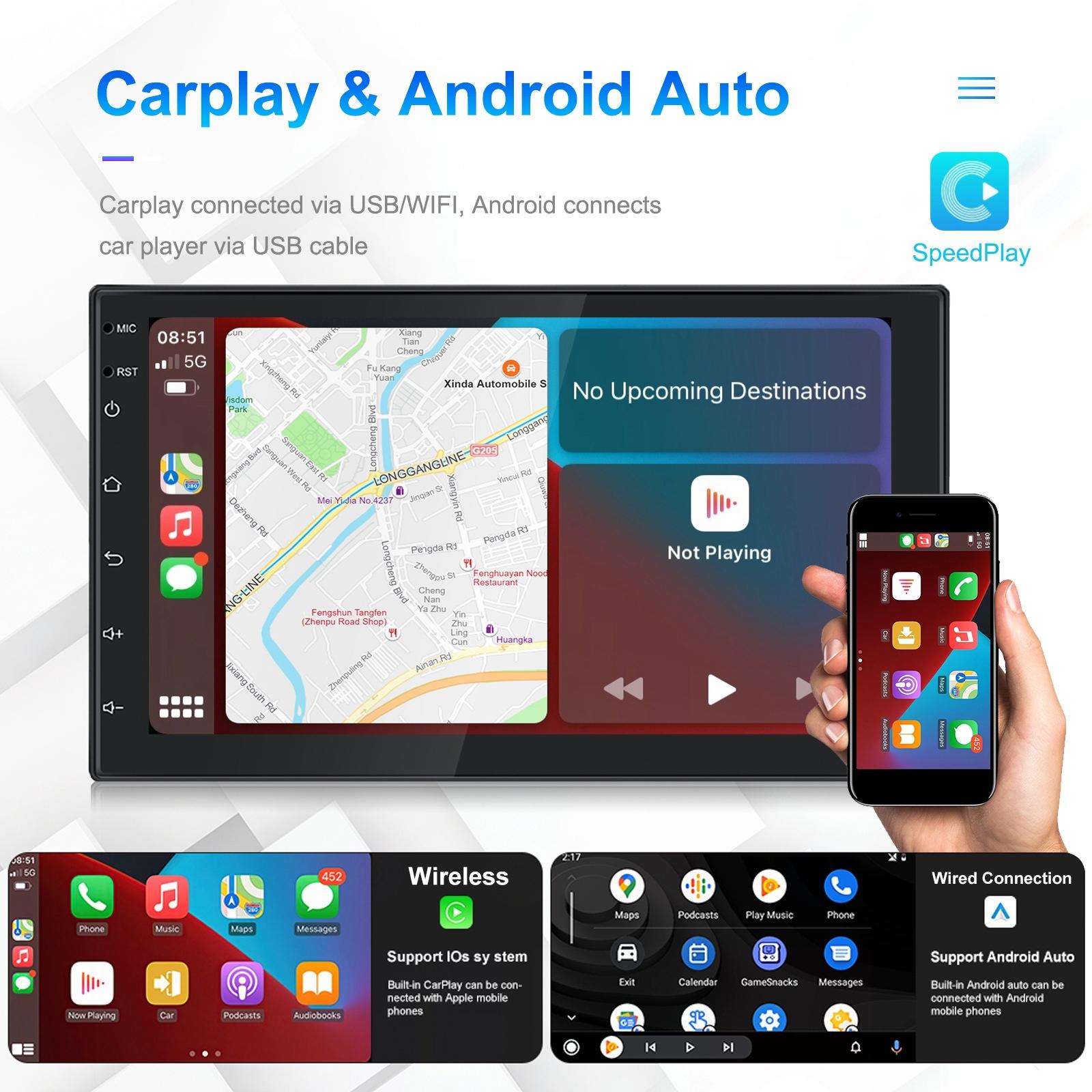 7 Inch Android 11 Carplay Navigation Player - 2 + 32G 10