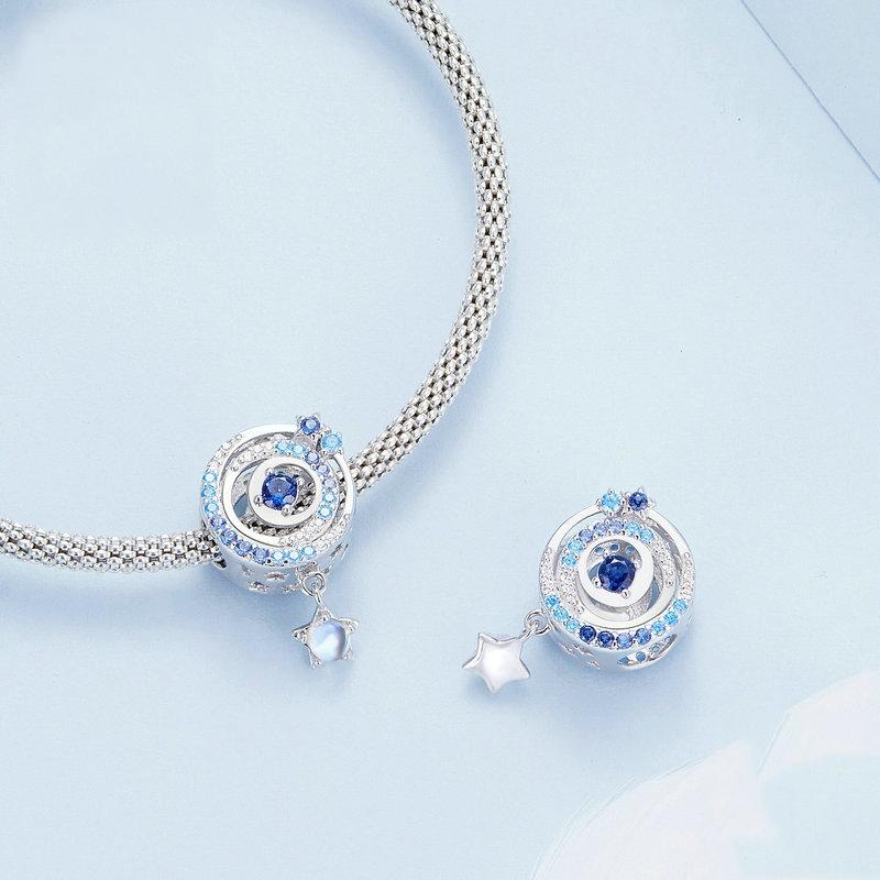 925 Sterling Silver Interstellar Zircon Bracelet In 4