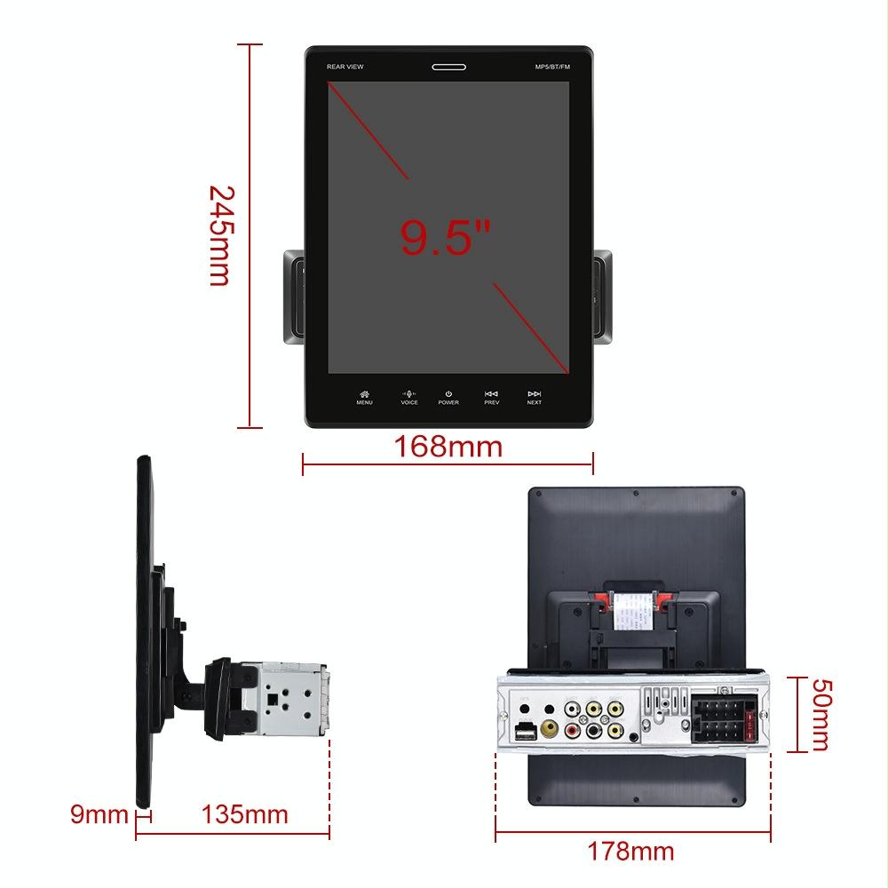 9.5 Inch Carplay Mp5 Player - Standard Size