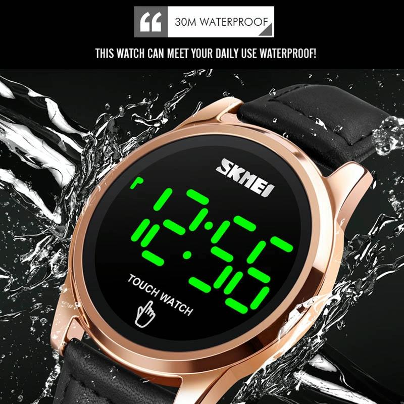 Men Electronic Sports Watch - Versatile Steel Belt Rose Gold 5