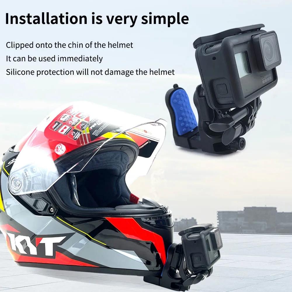 Universal Motorcycle Helmet Mount for Gopro Dji and Sjcam Cameras - Set 1 8