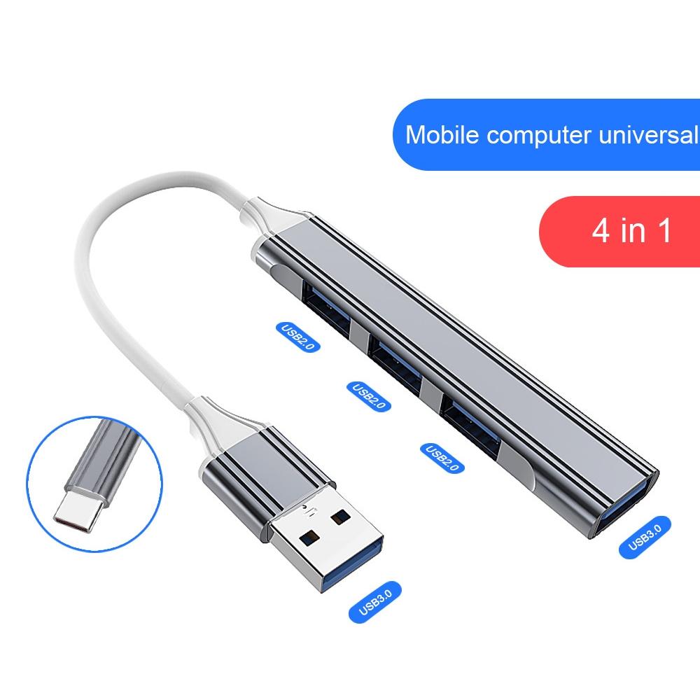 4-In-1 Mini Docking Station Type-C / Usb-C 3.0 Silver 4