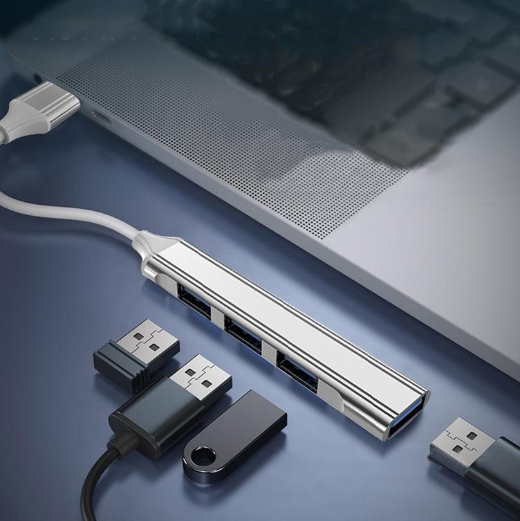 4-In-1 Mini Docking Station Type-C / Usb-C 3.0 Silver 7