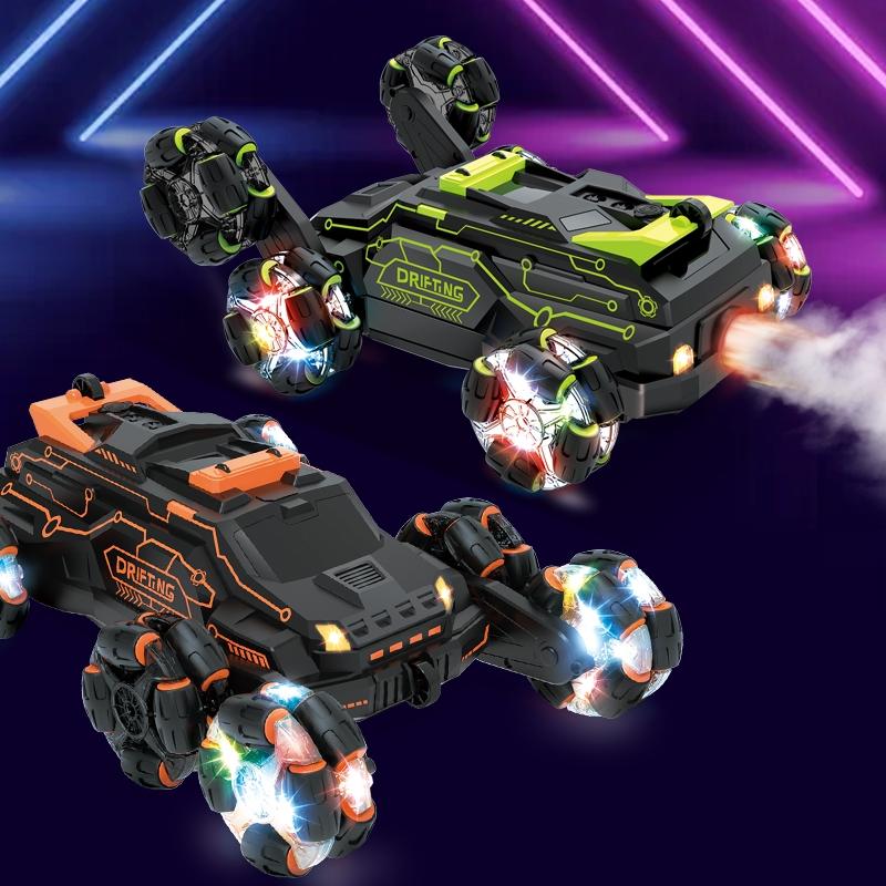 360-degree Swing Arm Stunt Car with 2.4g Six-wheel Drift Spray 6