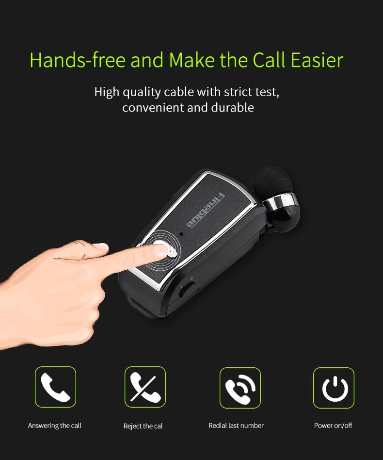 Mini Wireless Bluetooth Earphone - Black 4