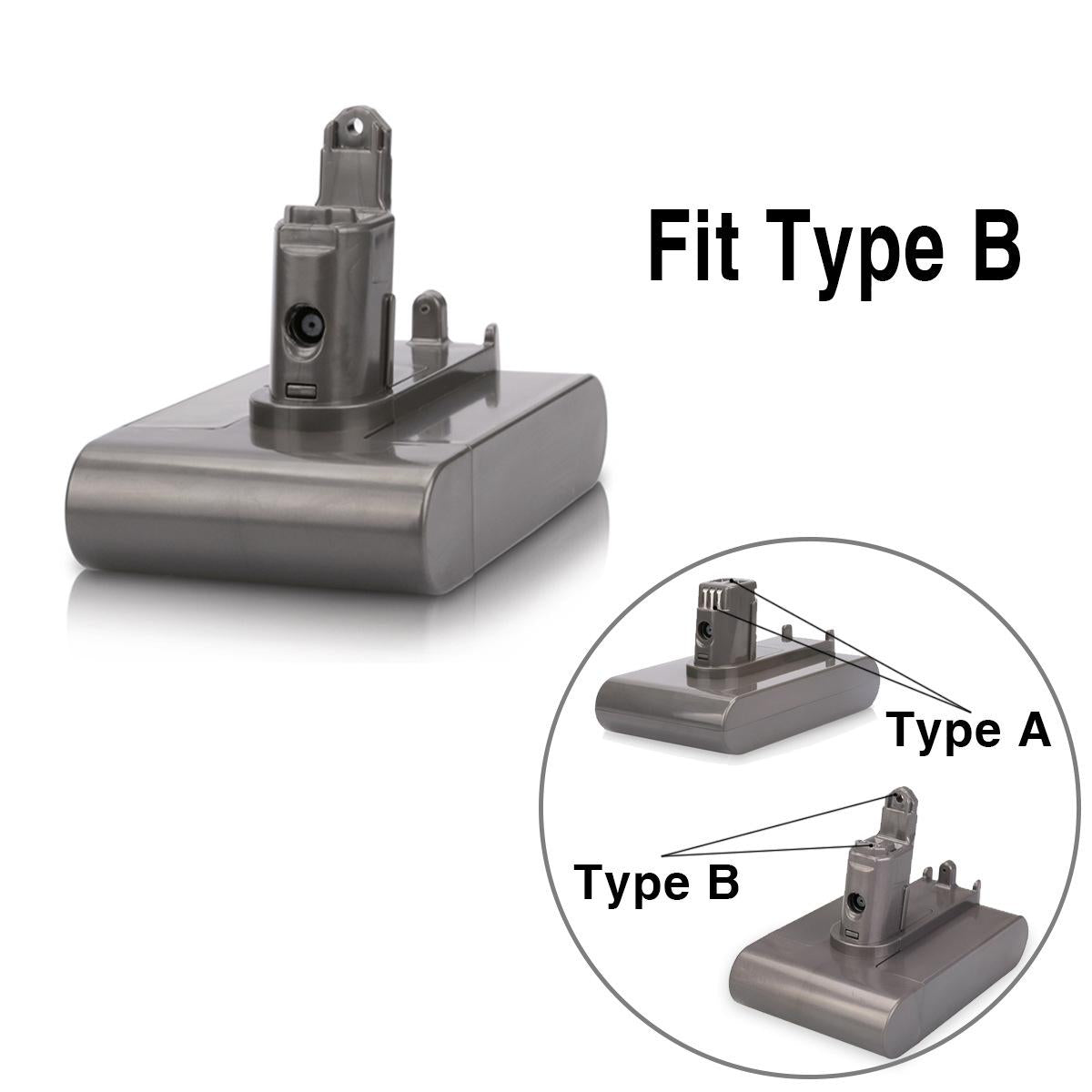 22.2v Spare Battery for Dyson Vacuum Cleaners - 2.0Ah 6