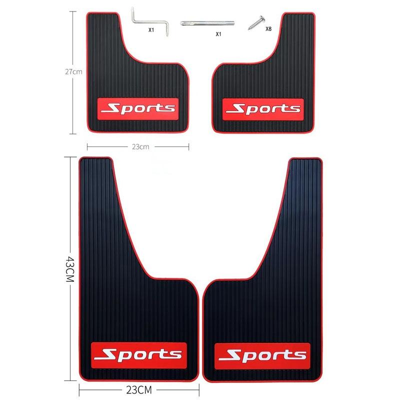 2Pcs Car Tire Mud Flap Modification Plastic Anti-Splash Mud Flap Fender Guard - Cat Eye - Sports 3
