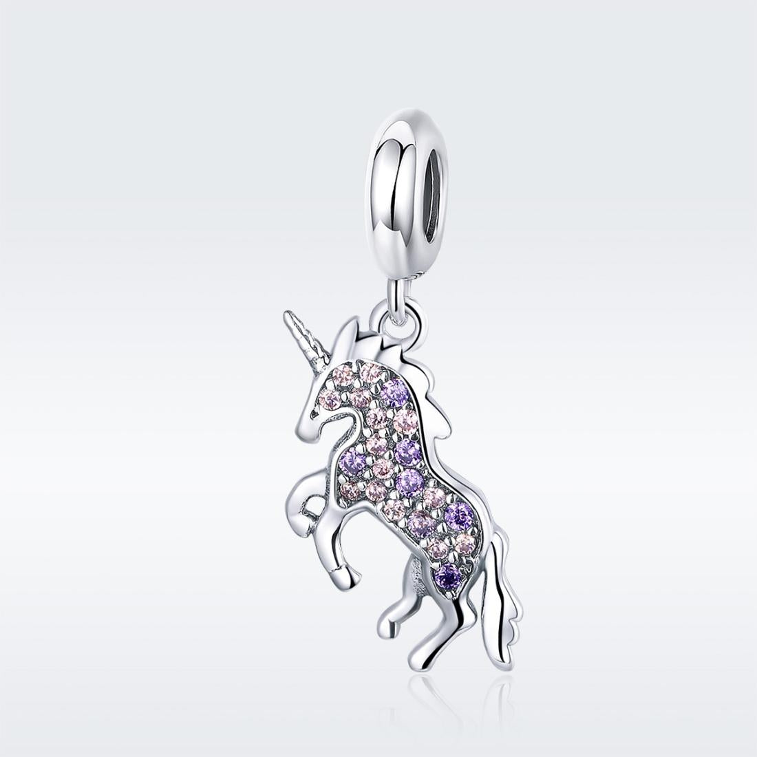 925 Sterling Silver Diy Unicorn Beaded Bracelet & Necklace Set Pendant Beads Style - Bead 3