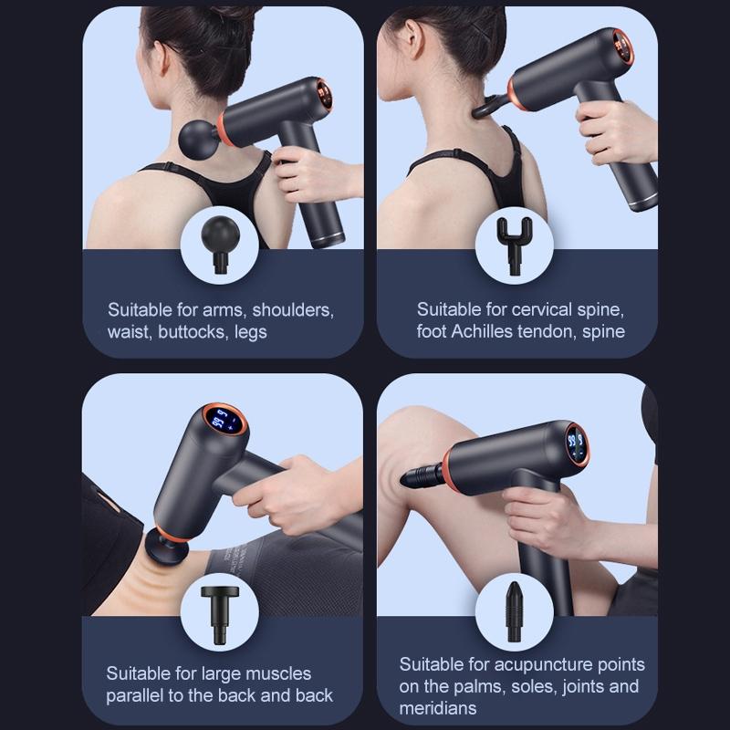 Professional Muscle Relaxing Massage Gun - Black 7
